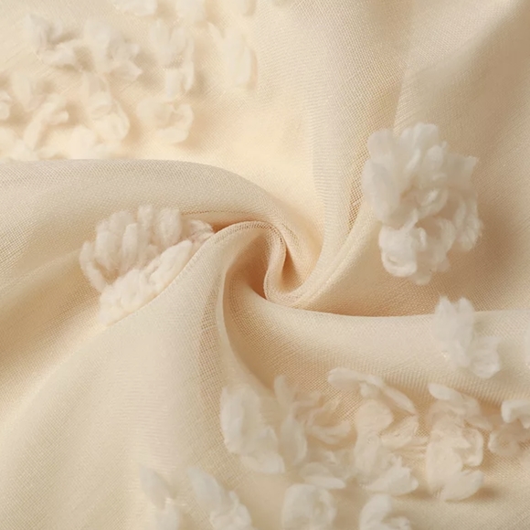 NWT BOHEMIAN BEACH VACATION RESORT LONG POM POM MAXI DRESS SIZE: SMALL-LARGE - Picture 11 of 16